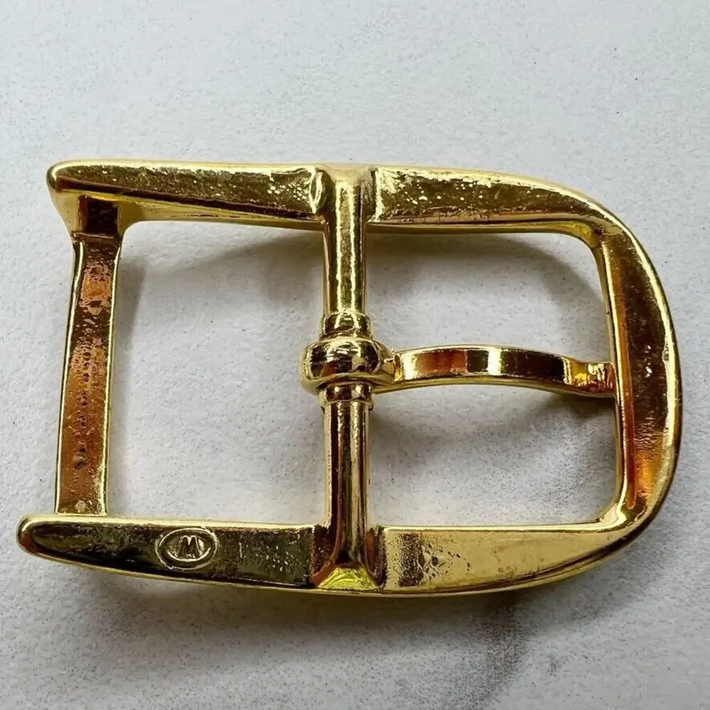 Vintage Gold Tone Simple Basic Belt Buckle for up to 1 Inch Belt